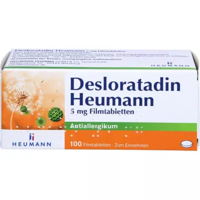 DESLORATADIN Heumann 5 mg comprimés pelliculés, 100 pc