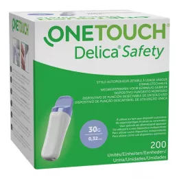 ONE TOUCH Autopiqueur jetable Delica Safety 30 G, 200 pièces
