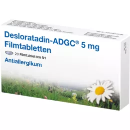 DESLORATADIN ADGC 5 mg Comprimés pelliculés, 20 pces