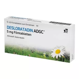 DESLORATADIN ADGC 5 mg Comprimés pelliculés, 20 pces