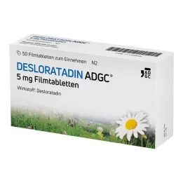 DESLORATADIN ADGC 5 mg Comprimés pelliculés, 50 pc