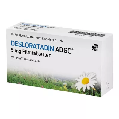 Desloratadine-ADGC 5 mg comprimés pelliculés, 50 pc
