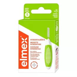 ELMEX Brosses interdentaires ISO Gr.5 0,8 mm vert, 8 pces