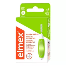 ELMEX Brosses interdentaires ISO Gr.5 0,8 mm vert, 8 pces