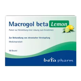 MACROGOL beta Lemon Plv.pour la fabrication dune suspension buvable, 10 pces