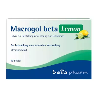 MACROGOL beta Lemon Plv.pour la fabrication dune suspension buvable, 10 pces