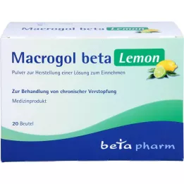 MACROGOL beta Lemon Plv.pour la fabrication dune suspension buvable, 20 pces