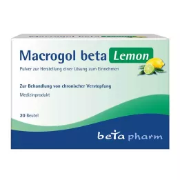 MACROGOL beta Lemon Plv.pour la fabrication dune suspension buvable, 20 pces