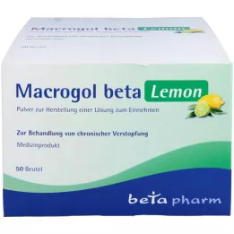 MACROGOL beta Lemon Plv.pour la fabrication dune suspension buvable, 50 pcs