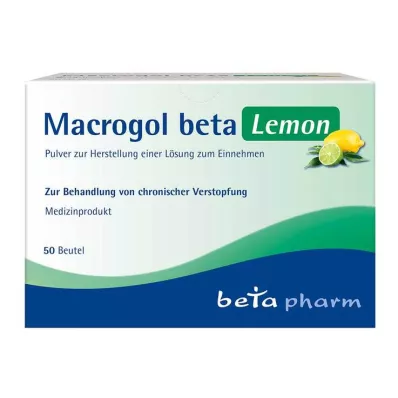MACROGOL beta Lemon Plv.pour la fabrication dune suspension buvable, 50 pcs