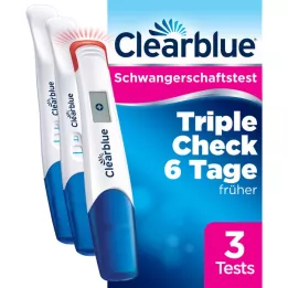 CLEARBLUE Test de grossesse TripleCheck ultra-précoce, 3 pièces