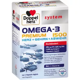 DOPPELHERZ Gélules Oméga-3 Premium 1500, 120 gélules