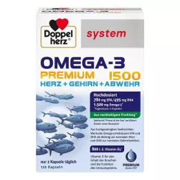 DOPPELHERZ Gélules Oméga-3 Premium 1500, 120 gélules