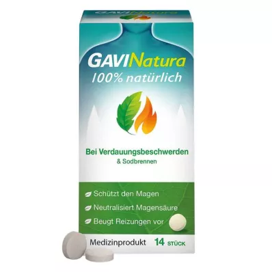 Pastilles GAVINatura pour indigestion &amp; brûlures destomac, 14 pc