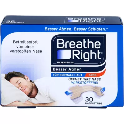 BESSER Atmen Breathe Right nasal patch, grand beige, 30 pces