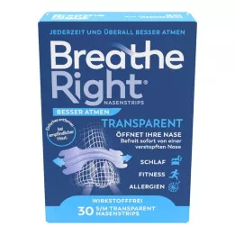 BESSER Atmen Breathe Right nasal normal transp., 30 pces