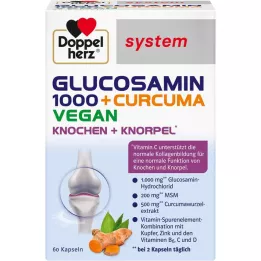 DOPPELHERZ Glucosamine 1000+Curcuma vegan syst.Kps, 60 pcs