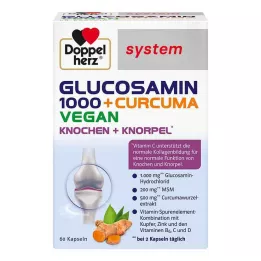 DOPPELHERZ Glucosamine 1000+Curcuma vegan syst.Kps, 60 pcs