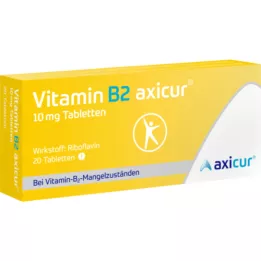 VITAMIN B2 AXICUR 10 mg Comprimés, 20 pcs