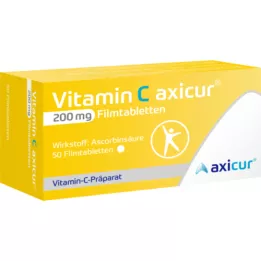 VITAMIN C AXICUR 200 mg Comprimés pelliculés, 50 pc