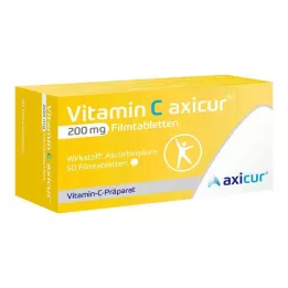 VITAMIN C AXICUR 200 mg Comprimés pelliculés, 50 pc