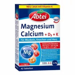 ABTEI Comprimés de Magnésium Calcium+D+K, 42 comprimés