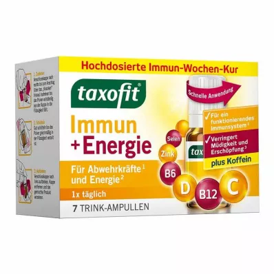 Taxofit Immune &amp; Ampoules de boisson énergisante, 7X10 ml