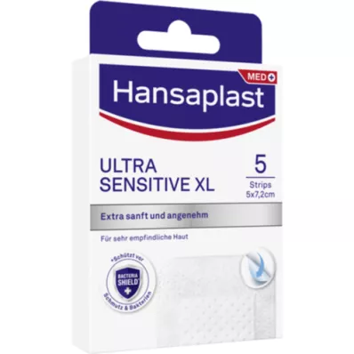 HANSAPLAST Pansement Ultra Sensitive 5x7,2 cm XL, 5 pces