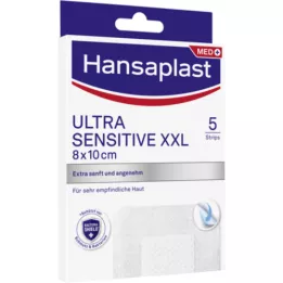 HANSAPLAST Pansement Ultra Sensitive 8x10 cm XXL, 5 pces