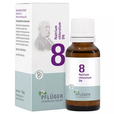 BIOCHEMIE Pflüger 8 Natrium chloratum D 6 globules, 15 g