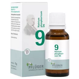 BIOCHEMIE Pflüger 9 Natrium phosphoricum D 6 globes, 15 g