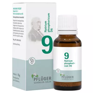 Biochimie Pflueger 9 Natrum phosphoricum D 6 globules, 15 g