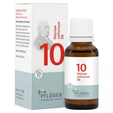 Biochimie Pflueger 10 Natrum sulfuricum D 6 globules, 15 g