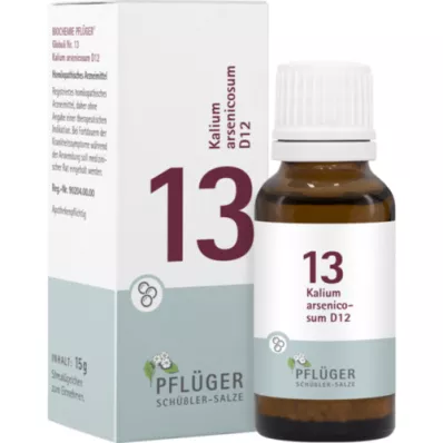 BIOCHEMIE Pflüger 13 Kalium arsenicosum D 12 globes, 15 g