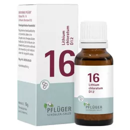 BIOCHEMIE Pflüger 16 Lithium chloratum D 12 glob., 15 g