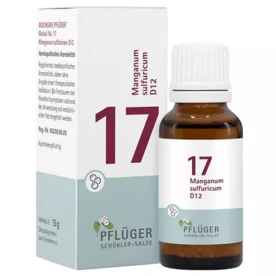 Biochimie Pflueger 17 Manganum sulfuricum D 12 globules, 15 g