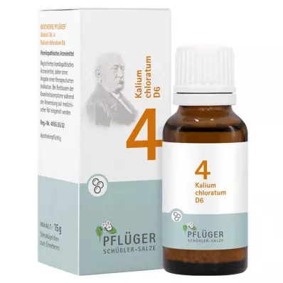 Biochimie Pflueger 4 Chloratum de potassium D 6 globules, 15 g