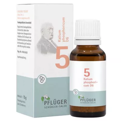 Biochimie Pflueger 5 Kalium phosphoricum D 6 globules, 15 g
