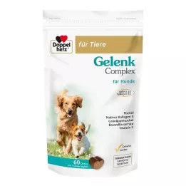 DOPPELHERZ pour animaux Articulation Complex Chews pour chiens, 60pcs