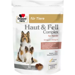 DOPPELHERZ pour animaux Peau&amp;Fourrure Compl.Chews pour chiens, 30pcs