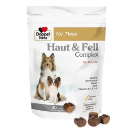 DOPPELHERZ pour animaux Peau&amp;Fourrure Compl.Chews pour chiens, 30pcs