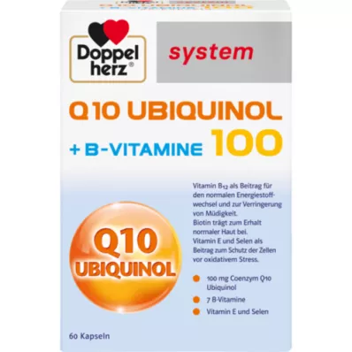 DOPPELHERZ Gélules Q10 Ubiquinol 100 système, 60 gélules