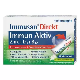 TETESEPT Immusan Direkt Zink+D3+B12 granulés, 14 pc