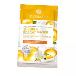 DERMASEL Masque énergisant à la vitamine C de la mer Morte, 12 ml