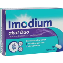 IMODIUM akut Duo 2 mg/125 mg comprimés, 12 pcs