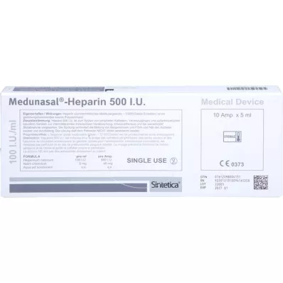 MEDUNASAL-Ampoules dHéparine 500 U.I., 10X5 ml