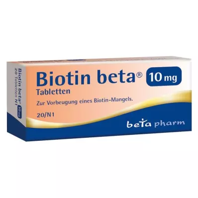 Comprimés de biotine bêta 10 mg, 20 pc Comprimés de biotine bêta 10 mg, 20 pc