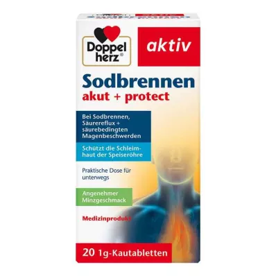 Doppelherz brûlures destomac aiguës + protéger les comprimés à croquer, 20 pc Doppelherz brûlures destomac aiguës + protéger les comprimés à croquer, 20 pc