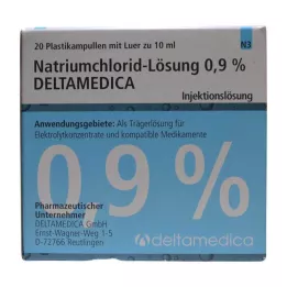 NATRIUMCHLORID-Solution 0,9% Deltamedica Luer Pl., 20X10 ml