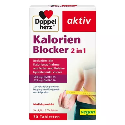 Doppelherz Calorie Blocker 2 en 1 comprimés, 30 pc